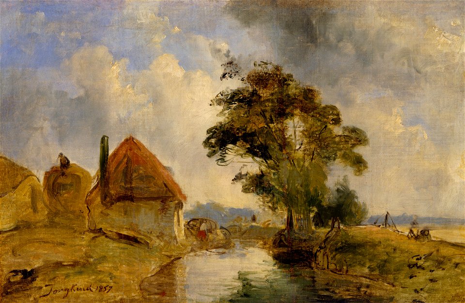Johan Barthold Jongkind - Environs of Breda - 57.52 - Museum of Fine Arts