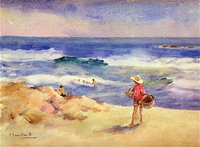 Joaquín Sorolla - Niño en la arena