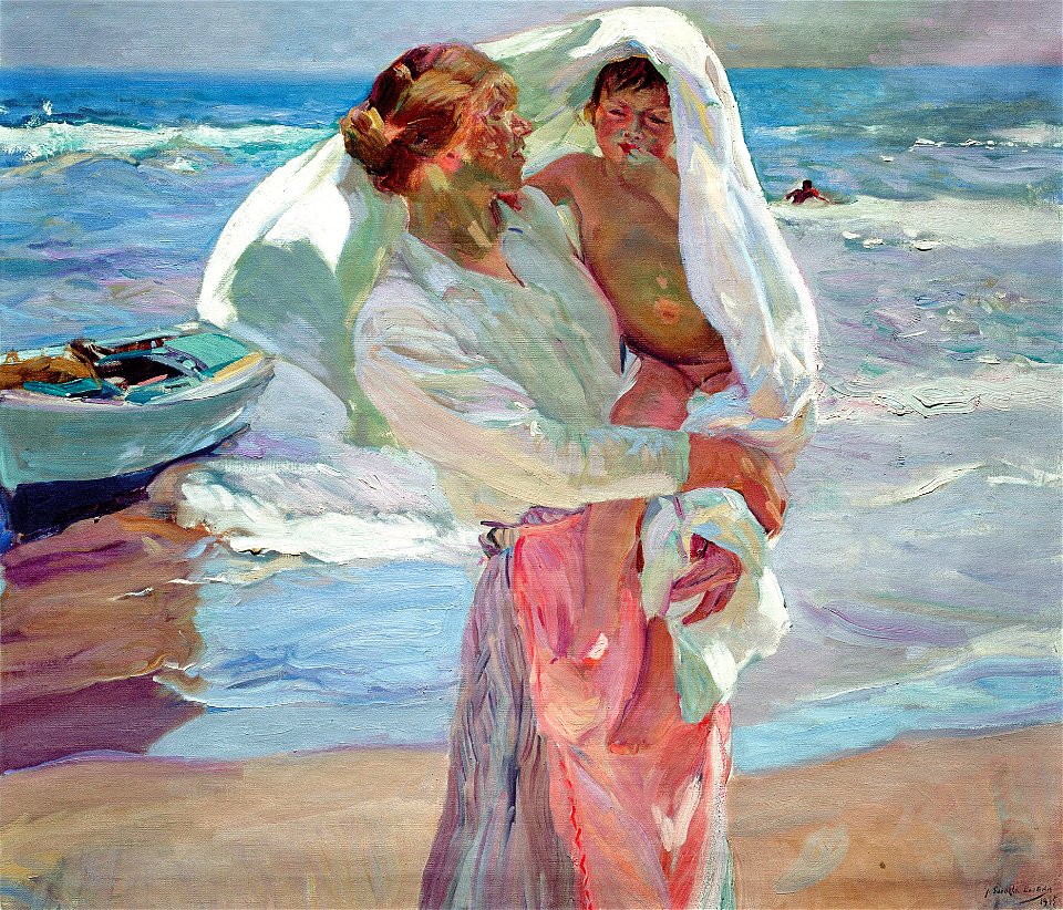 Joaquín Sorolla y Bastida - After Bathing - Google Art Project