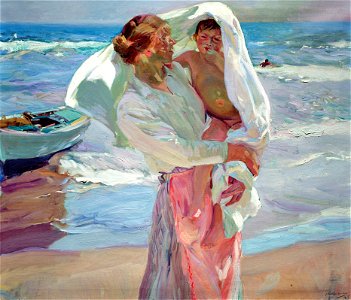 Joaquín Sorolla y Bastida - After Bathing - Google Art Project