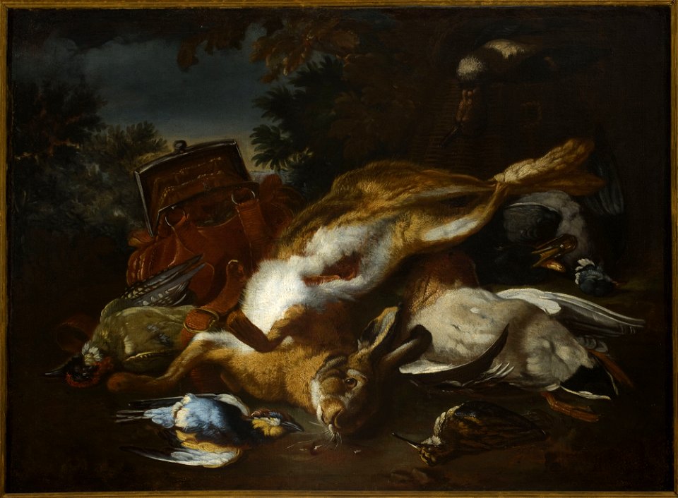 Joannes Fijt - Still Life with a Hare, Wild Fowl and a Hunter's Bag - NB 132 MNW - National Museum in Warsaw