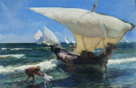 Joaquín Sorolla - En la costa de Valencia, 1898
