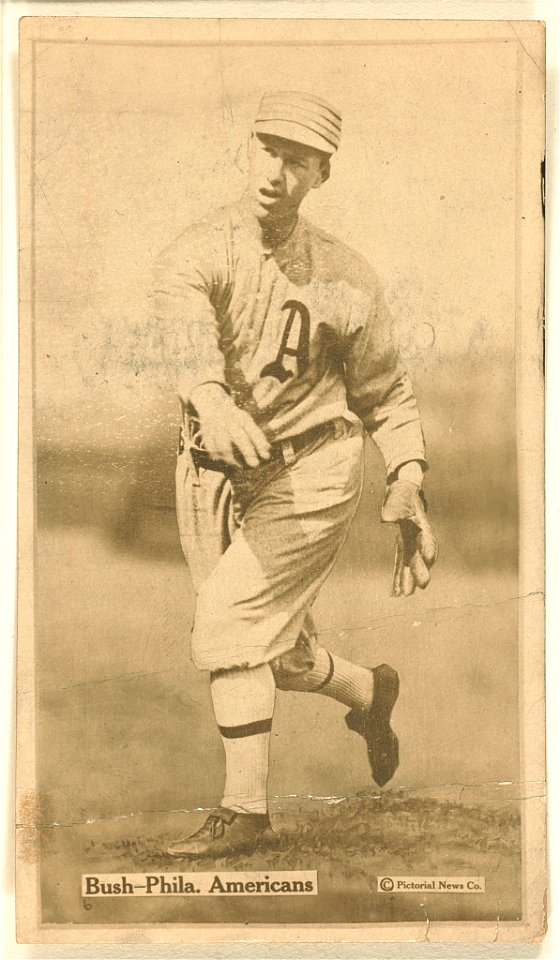 Joe Bush, Philadelphia Athletics, baseball card portrait LCCN2007685736