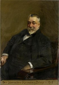 Joaquín Sorolla y Bastida - Marcelino Menéndez y Pelayo - A50 - Hispanic Society of America