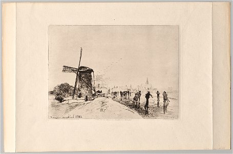 Johan Barthold Jongkind (Dutch, 1819-1891) - Vue de la Ville de Maaslins - 1998.352 - Cleveland Museum of Art