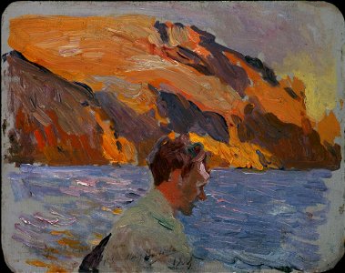 Joaquín Sorolla y Bastida - William E.B. Starkweather Fishing - A3202 - Hispanic Society of America