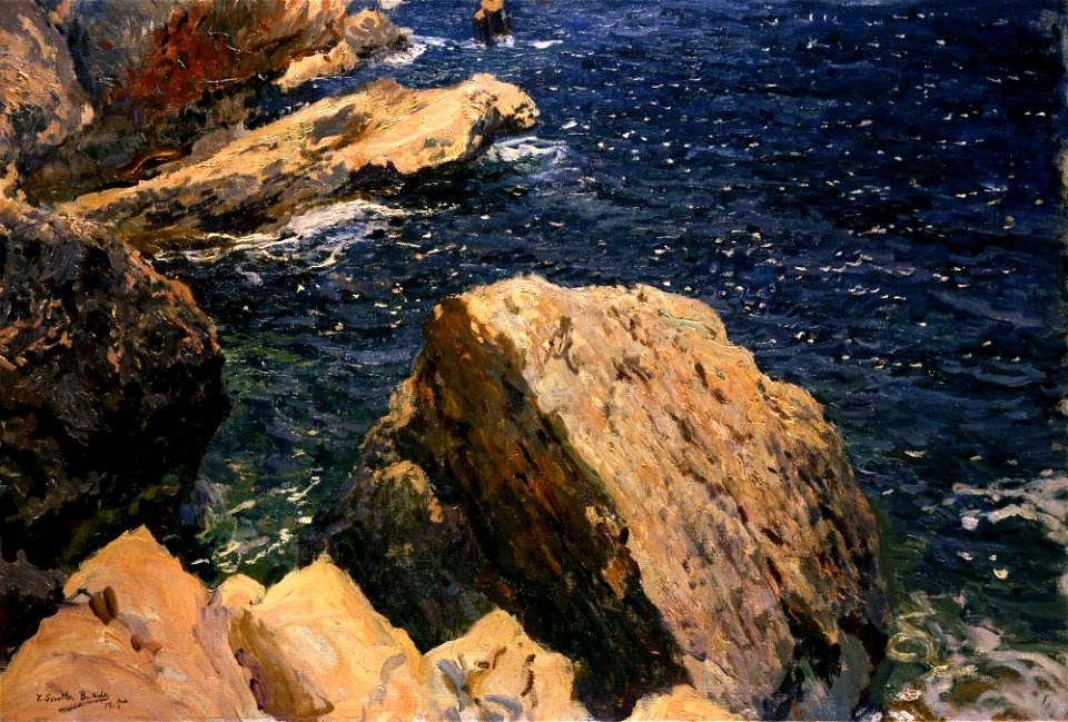 Joaquín Sorolla y Bastida - Rocks of the Cape, Jávea - A150 - Hispanic Society of America