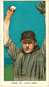 Joe Lake, St. Louis Browns, baseball card portrait LCCN2008676627