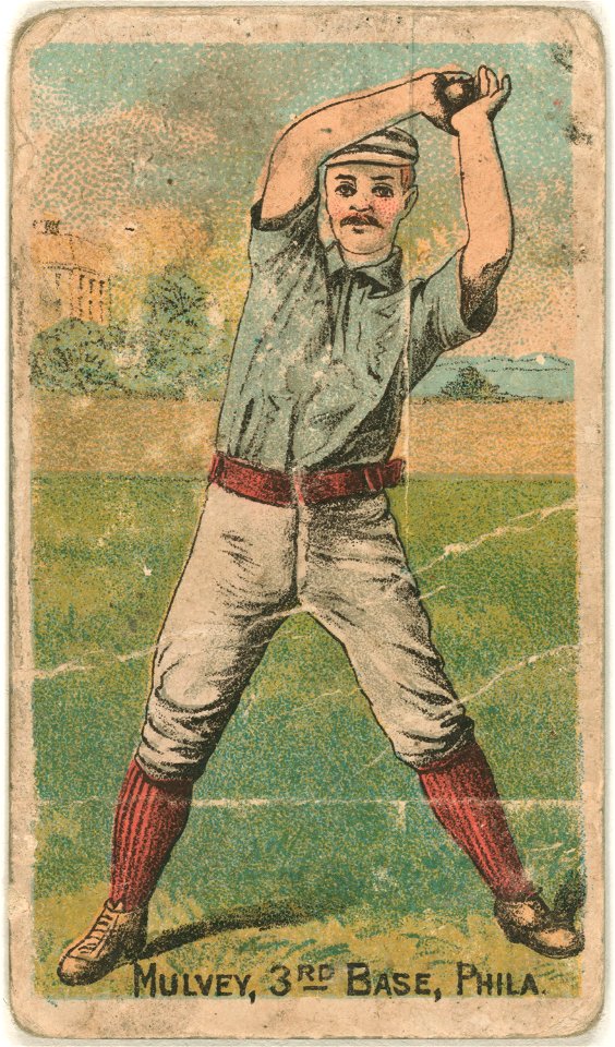 Joe Mulvey, Philadelphia Quakers, baseball card portrait LCCN2007680778