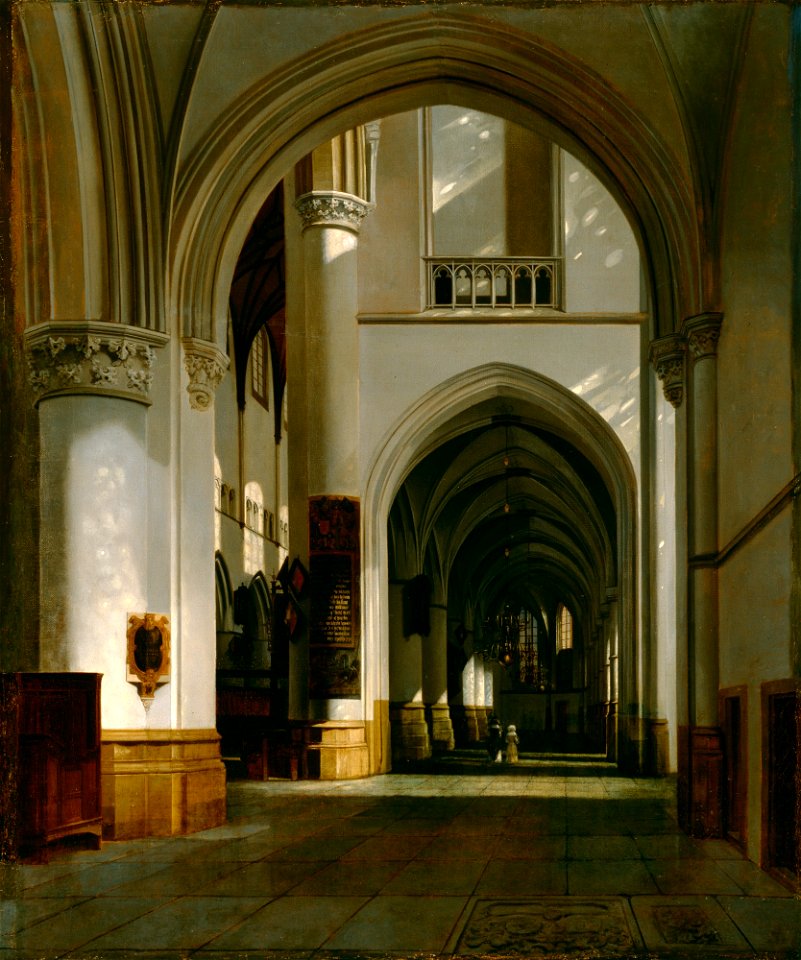 Job Adriaensz Berckheyde - Interior of the Grote Kerk, Haarlem - 37.73 - Detroit Institute of Arts