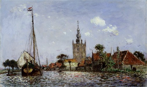 Johan Barthold Jongkind - The Church of Overschie - 1933.1129 - Art Institute of Chicago