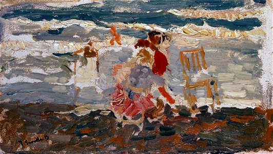 Joaquín Sorolla y Bastida - The Beach, Valencia (Children) - A224 - Hispanic Society of America