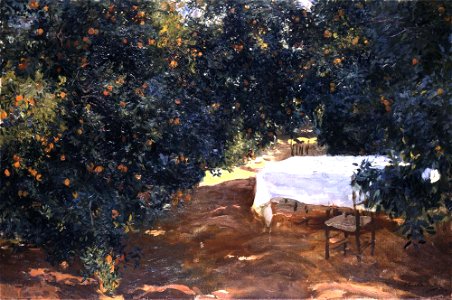 Joaquín Sorolla y Bastida - The Path in the Orange Grove, Alcira - A302 - Hispanic Society of America