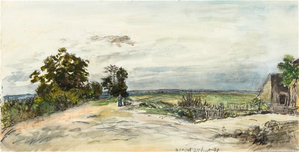 Johan Barthold Jongkind - Landschap bij Nevers