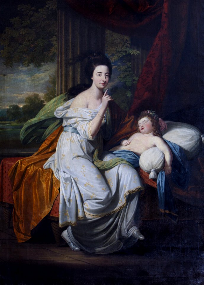 Jocosa Katerina Drury, Lady Cust and her Niece Lady Caroline Hobart, later Lady Suffield