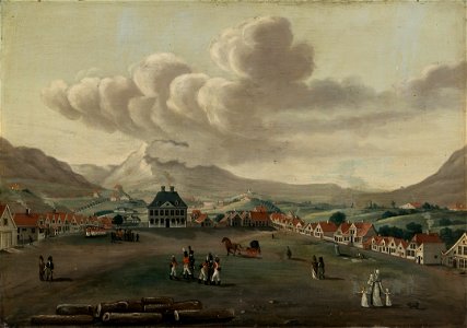 Johan Christian Dahl - View of Engen in Bergen - Fra Engen - KODE Art Museums and Composer Homes - BB.M.00151. Free illustration for personal and commercial use.
