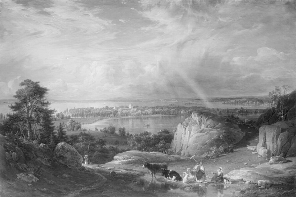 Johan Christian Berger - View of Bäckaskog - NM 4747 - Nationalmuseum