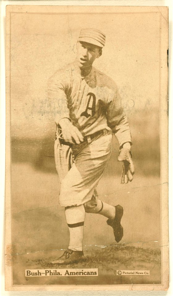 Joe Bush, Philadelphia Athletics, baseball card portrait LCCN2007685736