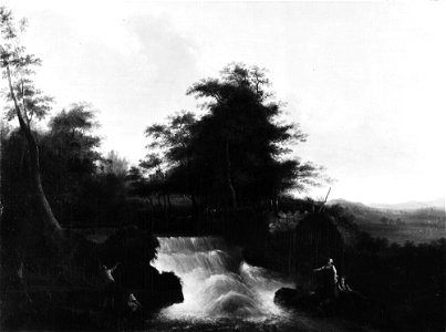 Johan Adam von Gerdten - Landscape with Waterfall - NM 4661 - Nationalmuseum