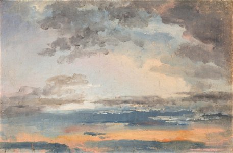 Johan Christian Dahl - Cloud study - Skystudie - KODE Art Museums and ...