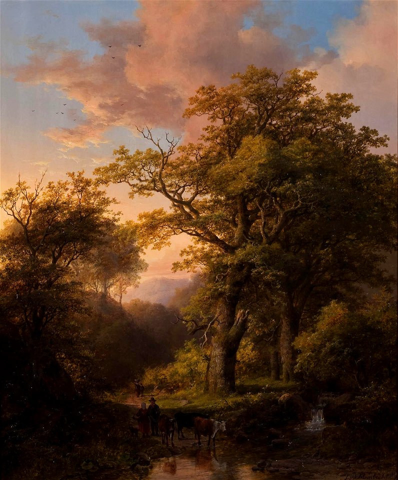 Johan Klombeck - Boslandschap