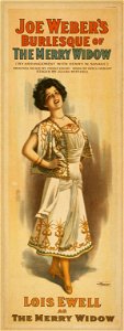 Joe Weber's burlesque of The merry widow by arrangement with Henry W. Savage ; original music by Franz Lehar ; book by Geo. V. Hobart ; staged by Julian Mitchell. LCCN2014635780