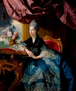 Johan Joseph Zoffany (Frankfurt 1733-London 1810) - Queen Charlotte (1744-1818) - RCIN 405071 - Royal Collection. Free illustration for personal and commercial use.