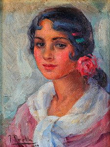 Joaquín Sorolla y Bastida - Retrato de una mujer