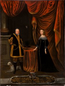 Johan Georg I, 1585-1656, kurfurste av Sachsen, Magdalena Sibylla, 1652-1712, prinsessa av - Nationalmuseum - 15272