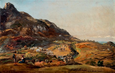 Johan Christian Dahl - Scene from Ishcia - Ischia ved Neapel - KODE Art Museums and Composer Homes - RMS.M.00057