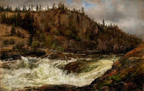 Johan Christian Dahl - The lower Falls at Trollhättan - Fra Trollhättan - KODE Art Museums and Composer Homes - RMS.M.00070