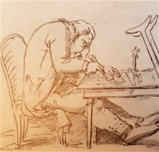 Johan Tobias Sergel självporträtt bläck