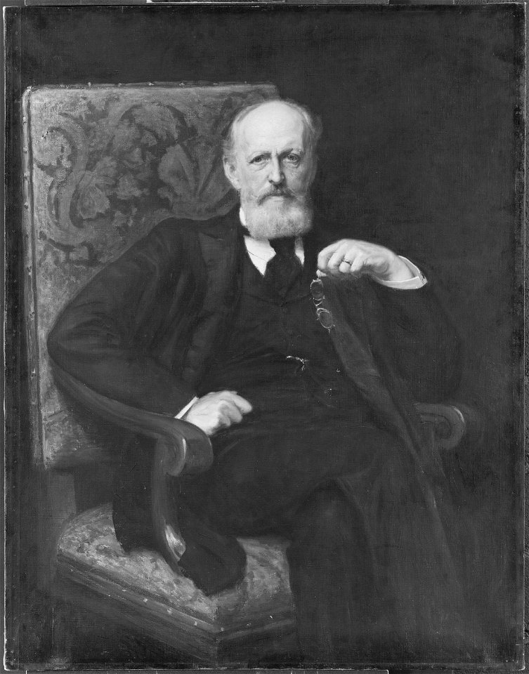 Johan Henrik Palme (1841-1932), finansman, bankdirektör, gift med Anna Julia Mathilda Lavonius - Nationalmuseum - 39865