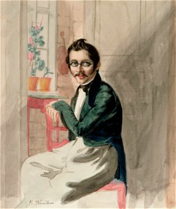 Johan Knutson - August Pettersson (1818-1853), piirustuksen opettaja Kuopiosta - A I 637-2 (5) - Finnish National Gallery
