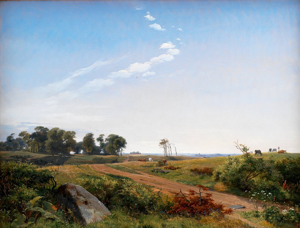 Johan Thomas Lundbye - Zealand Landscape. Open Country in North Zealand - Google Art Project