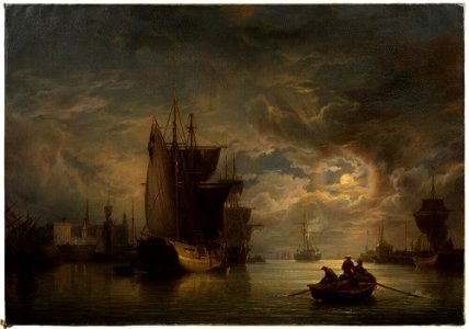 Johan Christian Berger - Kronborg Castle by Moonlight - NM 1194 - Nationalmuseum