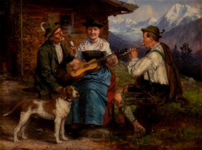 Johann Adalbert Heine Hausmusik auf der Alm