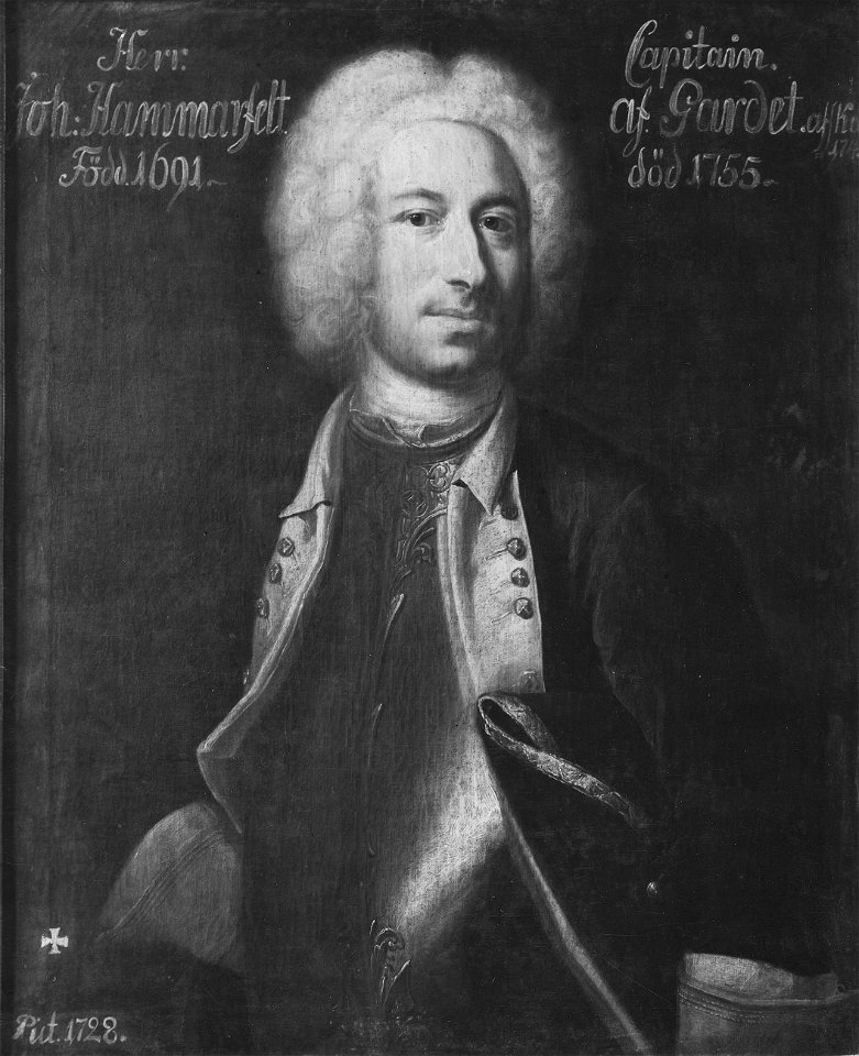 Johan Jacob Hammarfelt, 1692-1757 (Johan Henrik Scheffel) - Nationalmuseum - 15020