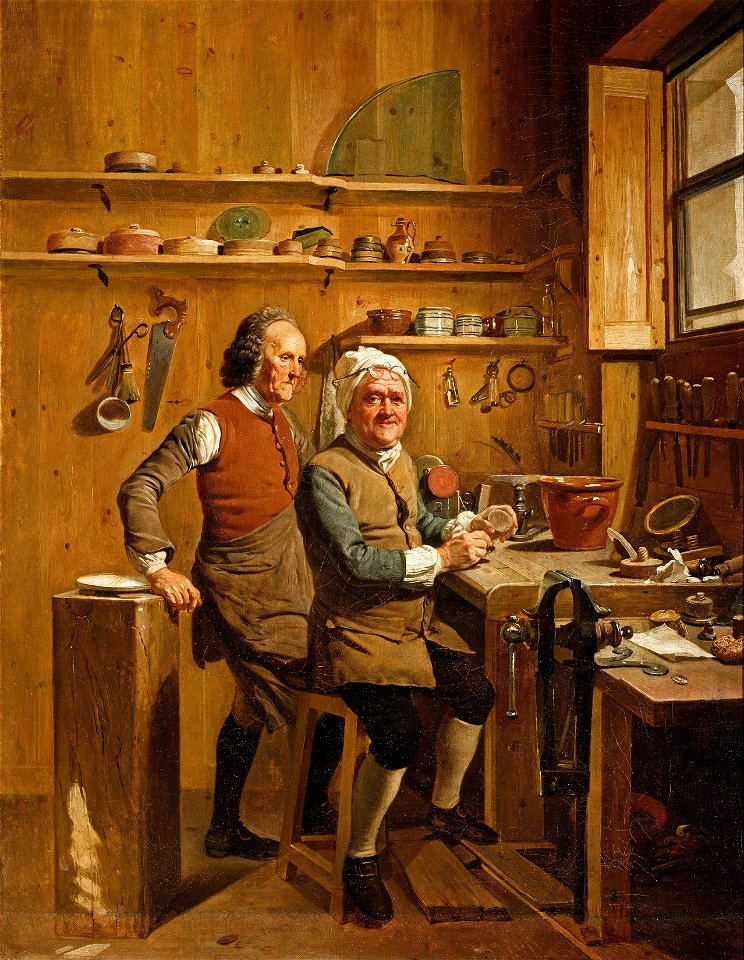 Johan Joseph Zoffany (Frankfurt 1733-London 1810) - John Cuff - RCIN 404434 - Royal Collection