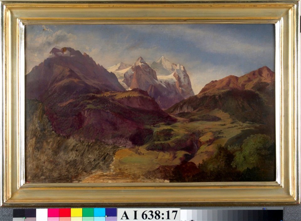 Johan Knutson - Baijerin Alppeja - A I 638-17 - Finnish National Gallery
