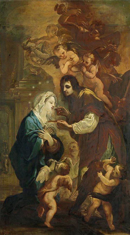 Johann Andreas Wolff (Umkreis) - Der hl. Johannes Evangelist reicht Maria die Kommunion - 1527 - Bavarian State Painting Collections