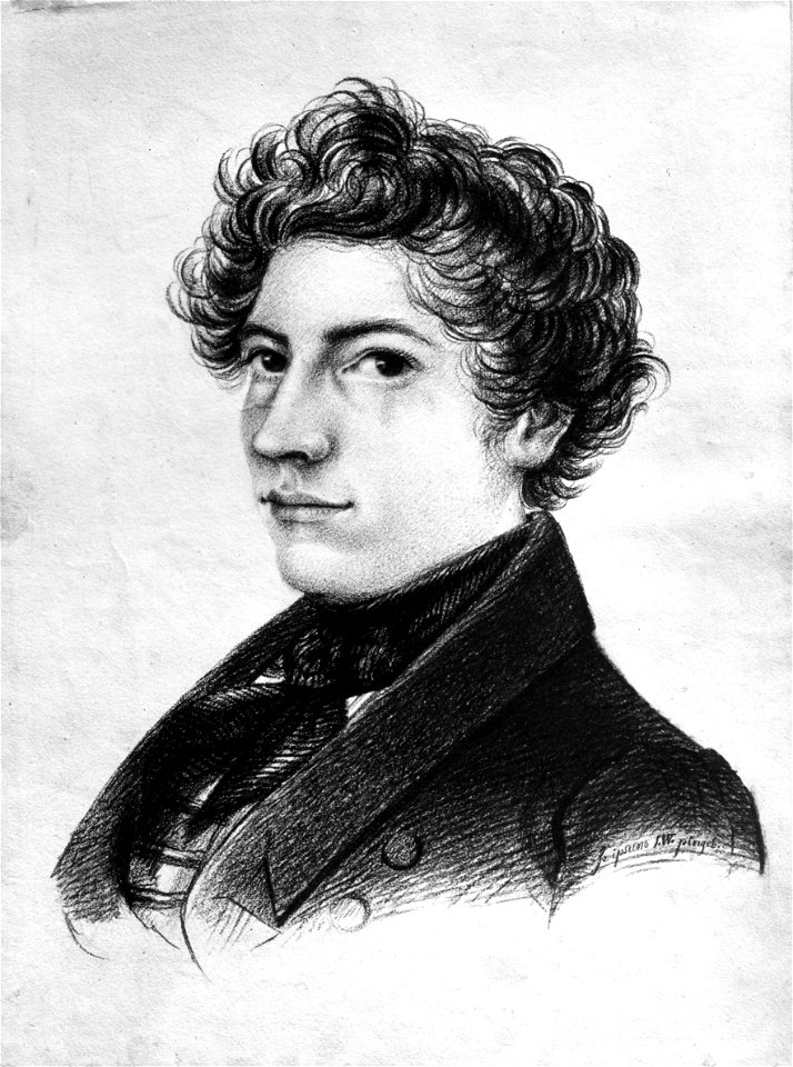 Johan Sebastian Welhaven - Selvportrett - Norsk portrettarkiv - Riksantikvaren - W000053 (cropped)