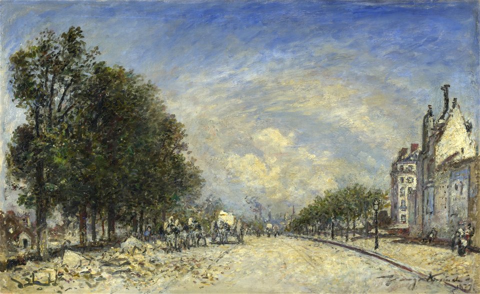 Johan Jongkind, The Boulevard de Port-Royal, Paris, 1877