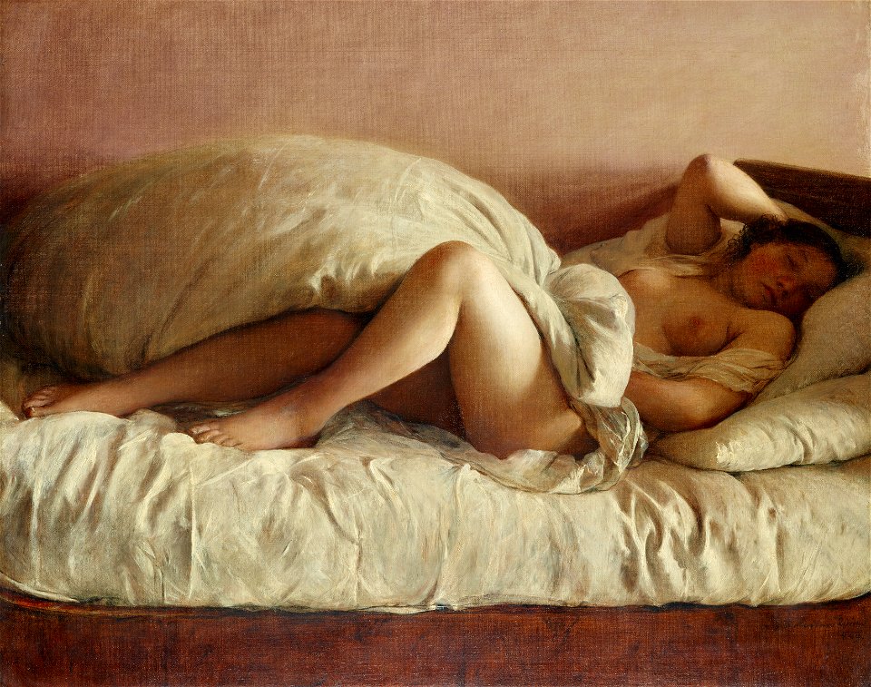 Johann Baptist Reiter - Schlummernde Frau - 5547 - Österreichische Galerie Belvedere