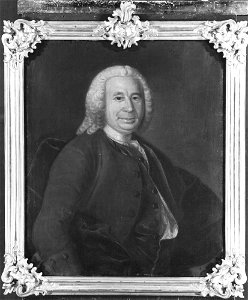 Johan Henrik Scheffel - Christian Pettersson, 1692-1758, postdirektör, gift med Anna Elisabeth Lander - NMGrh 4138 - Nationalmuseum