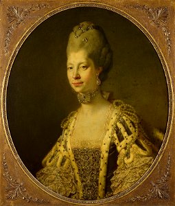 Johan Joseph Zoffany (Frankfurt 1733-London 1810) - Queen Charlotte (1744-1818) - RCIN 402938 - Royal Collection