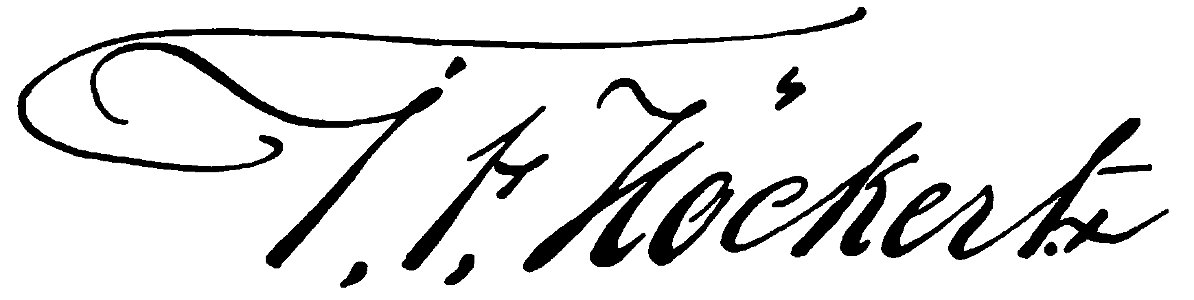 Johan Fredrik Höckert - signatur