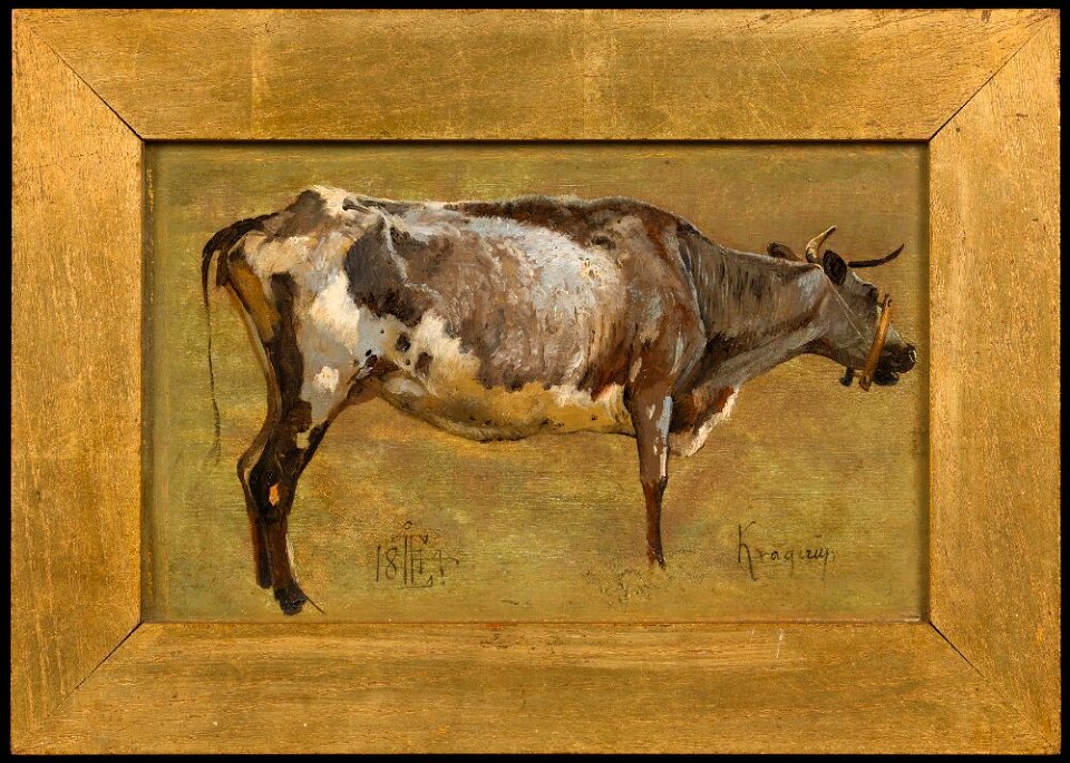 Johan Thomas Lundbye - Study of a Cow - NM 7431 - Nationalmuseum
