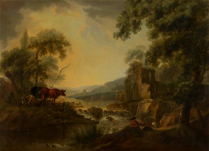 Johan Jacob Schalch (1723-89) - Landscape with a River - RCIN 405205 - Royal Collection