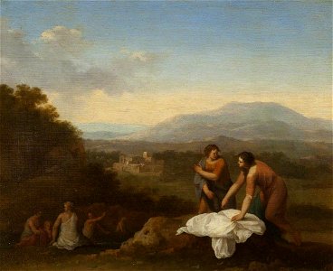 Johan van Haensbergen (1642-1705) - A Classical Landscape with Women Bathing - 446726 - National Trust